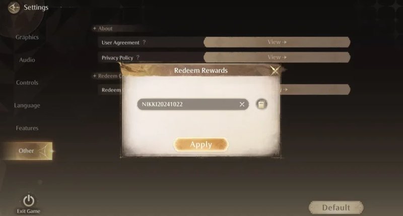 Infinity Nikki промокод