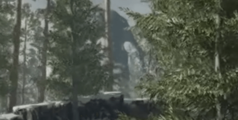 Call of Duty: Black Ops Cold War монстр в лесу