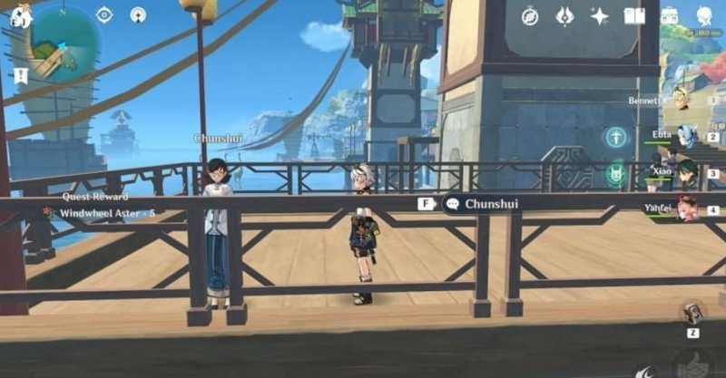 Genshin Impact ветряная астра 9