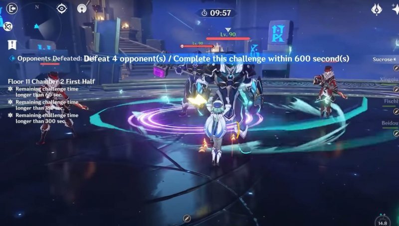 Genshin Impact прохождение витой бездны 14