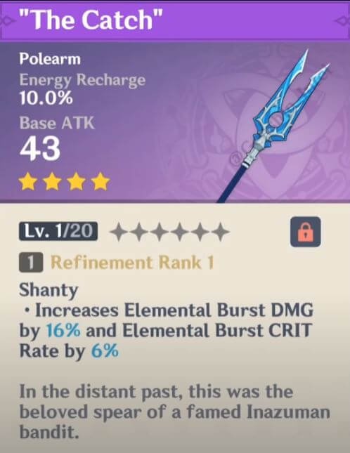 Genshin Impact 2.1 новое оружие улов