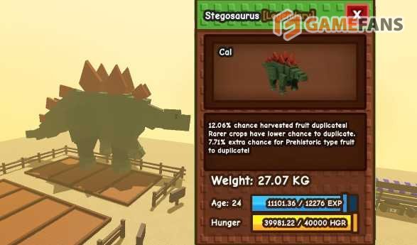 Вырасти сад Стегозавр