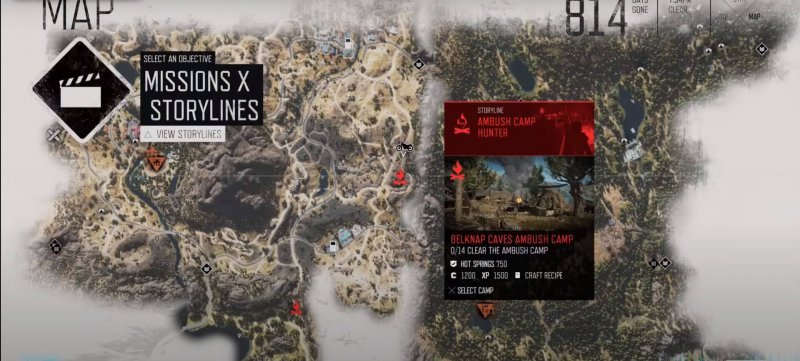 Days Gone засадные лагеря 6