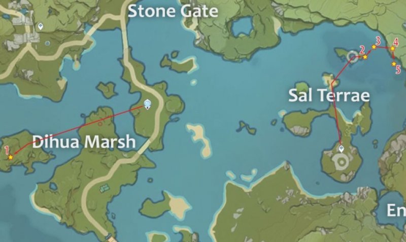 Genshin Impact где найти кор ляпис 8