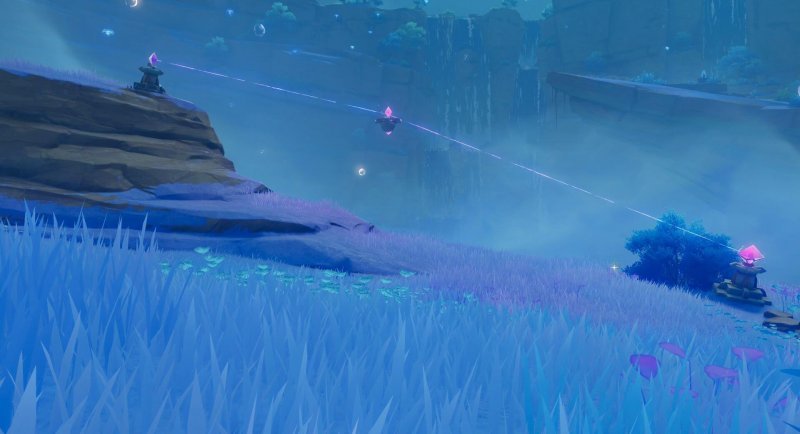 Genshin Impact как решить головоломки с релейными камнями на Ватацуми 3