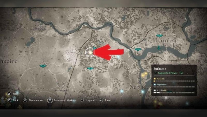 Assassin's Creed Valhalla карты сокровищ 21