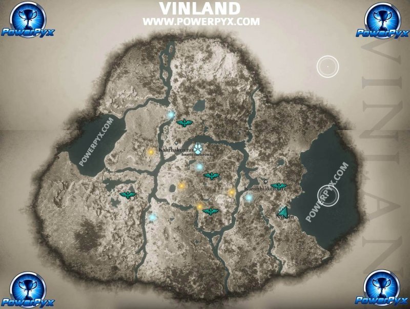 Assassin's Creed Valhalla Карта Винланда
