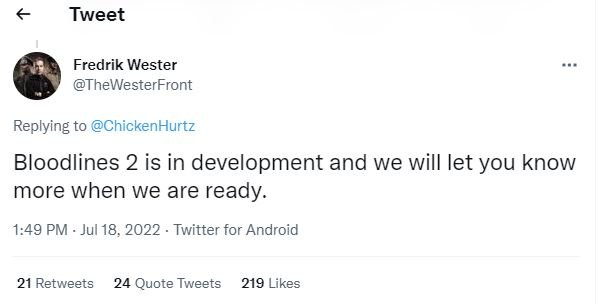 Vampire: The Masquerade — Bloodlines 2 разработка 1