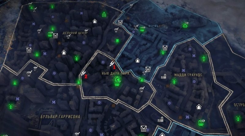 Карта ингибиторов в Dying Light 2 6