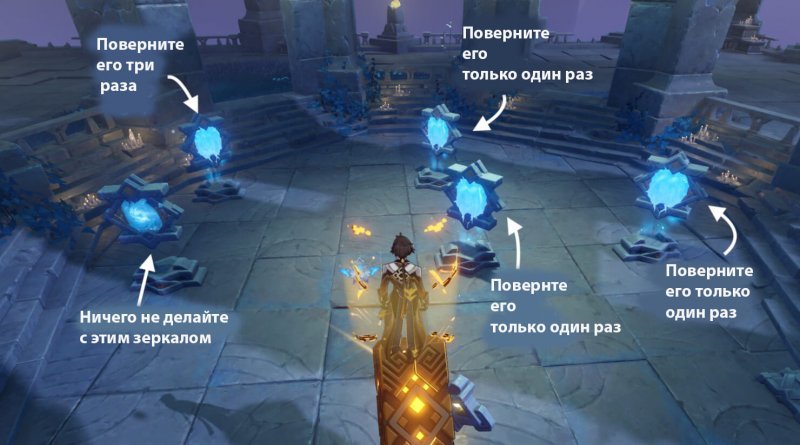 Как решить головоломку с зеркалами в Genshin Impact 17