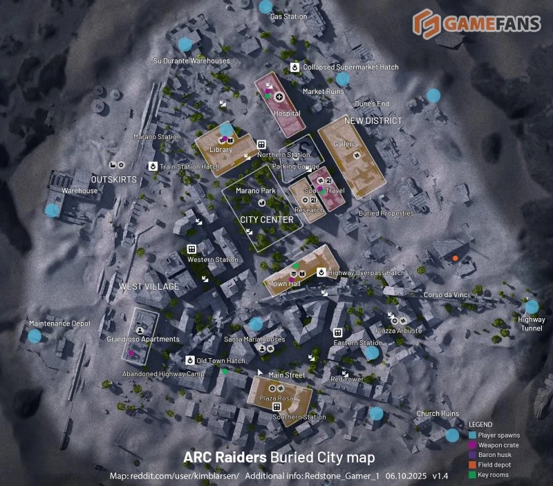 Чертежи в ARC Raiders