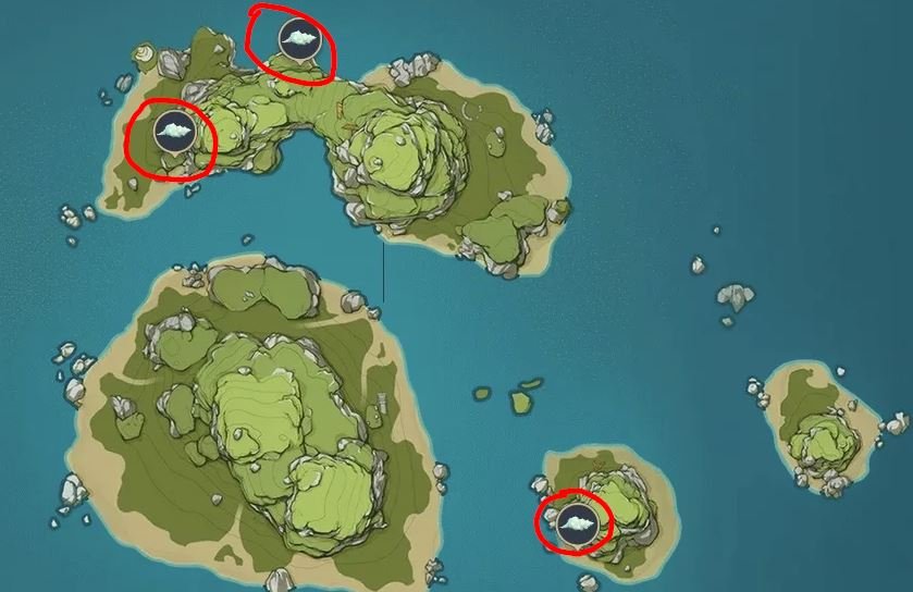 Genshin Impact где найти раковины грез 4