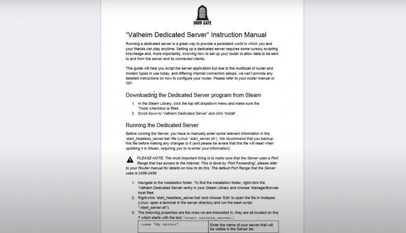 Valheim как создать свой сервер 1