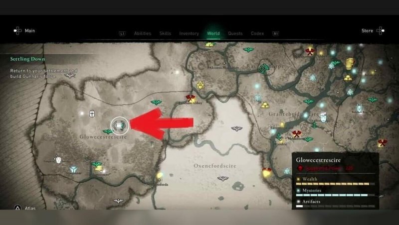 Assassin's Creed Valhalla карты сокровищ 27