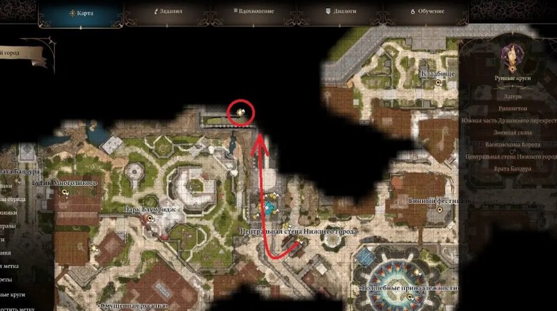 Baldur`s Gate 3 замок Касадора