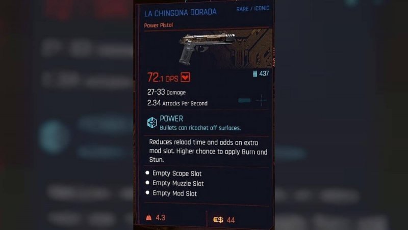 Cyberpunk 2077 Ла Чингона Дорада 1