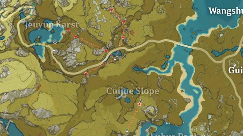 Обломки белого железа в Genshin Impact 40