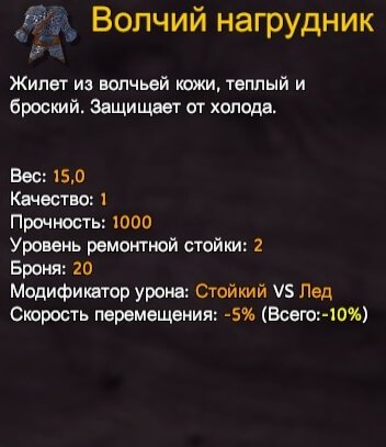 Valheim рецепт волчьего нагрудника