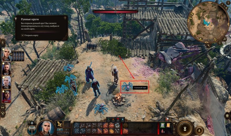 Baldur`s Gate 3 кокон с паучьими яйцами