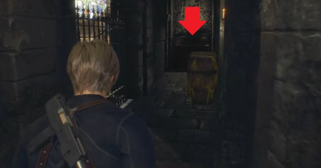 Resident Evil 4: Remake витраж в церкви