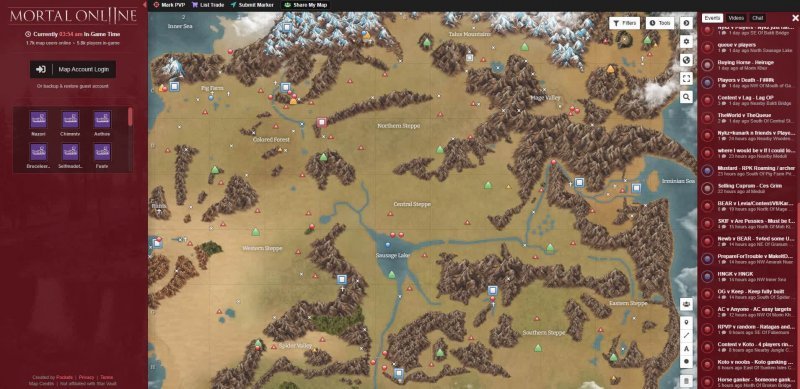 Mortal Online 2 карта 1