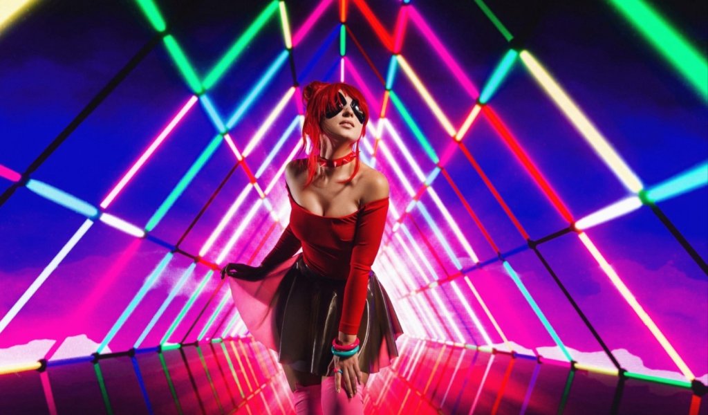 Косплей Purple Force, Red Menace и Blue Moon из Cyberpunk 2077