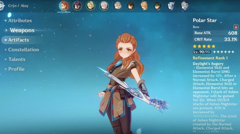 Genshin Impact 2.2 полярная звезда