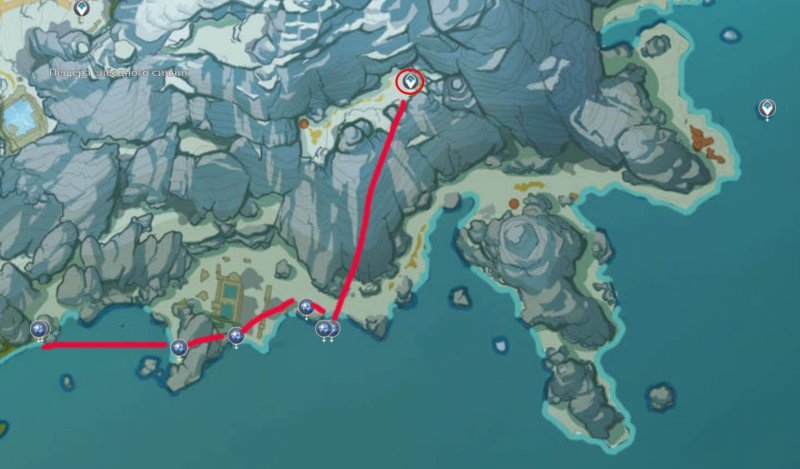 Genshin Impact где найти звездную ракушку 1