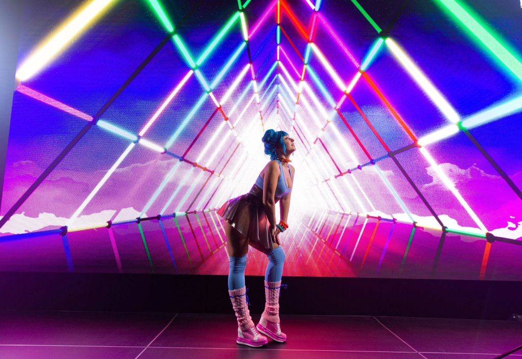 Косплей Purple Force, Red Menace и Blue Moon из Cyberpunk 2077