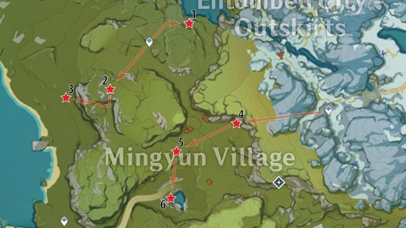 Обломки белого железа в Genshin Impact 16