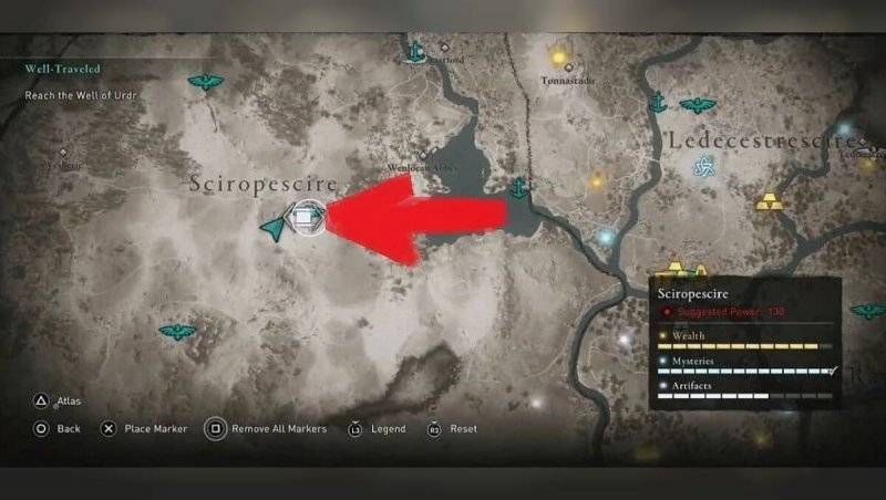 Assassin's Creed Valhalla карты сокровищ 13
