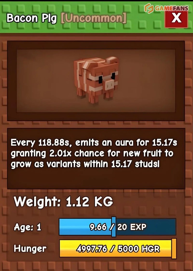 Вырасти сад свинья из бекона