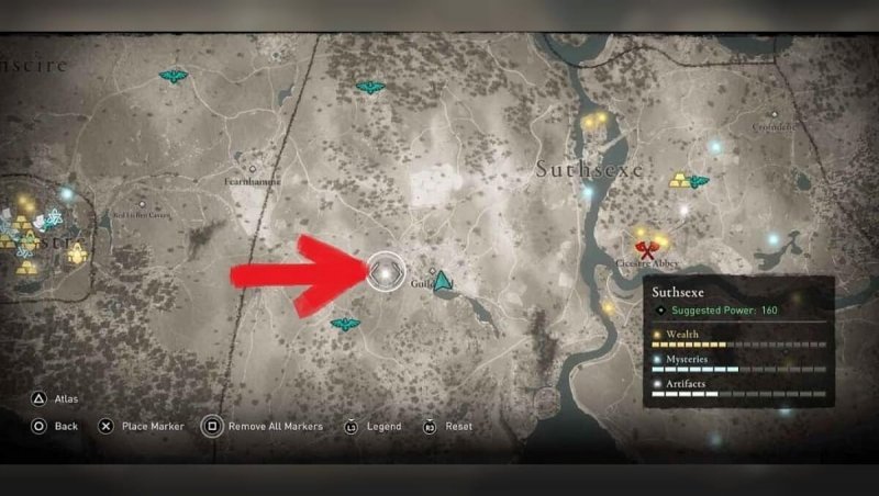 Assassin's Creed Valhalla карты сокровищ 22