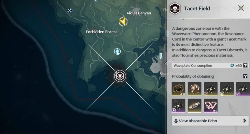 Wuthering Waves Tacet Field