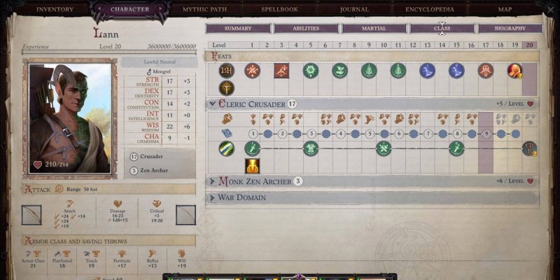 Pathfinder: Wrath of the Righteous билды ланна 2