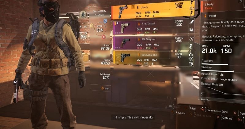 The Division 2 лучшее оружие 4