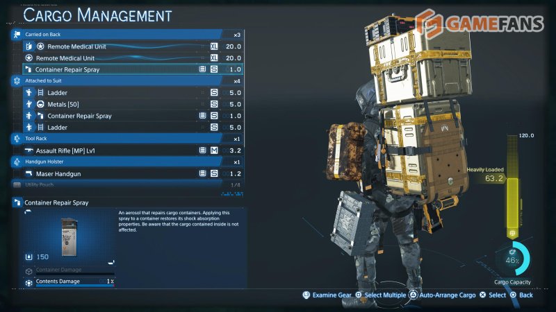 Death Stranding 2 грузоподъемность