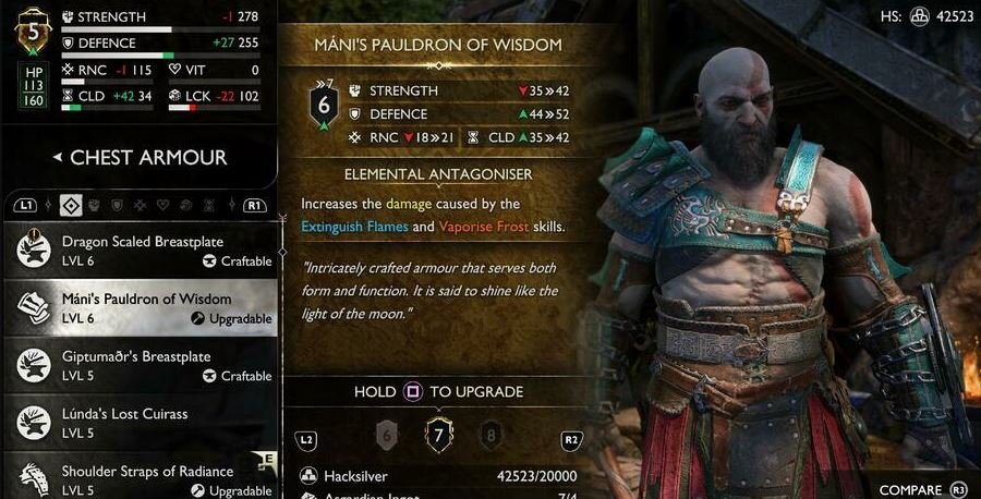 God of War: Ragnarok лучшая броня в игре