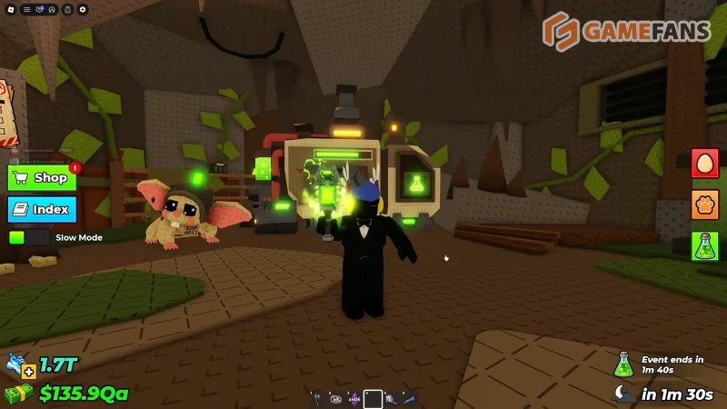 Хранилище украденного эксперимента в Укради яйцо в Roblox
