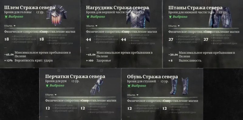 Enshrouded лучшая броня