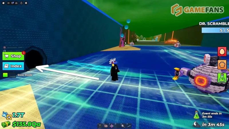 Хранилище украденного эксперимента в Укради яйцо в Roblox