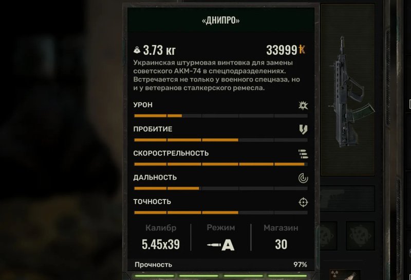 STALKER 2 лучшее оружие