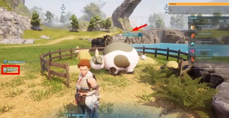 Palworld молоко