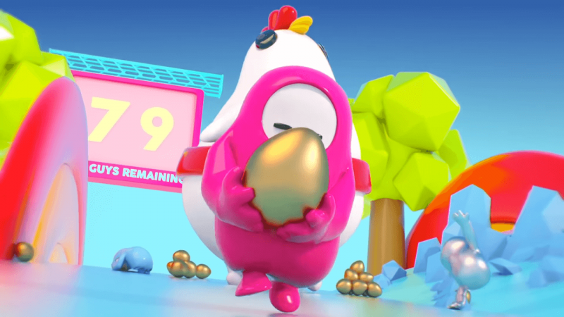 Fall Guys Режимы Egg Scramble