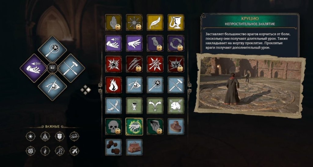 Hogwarts Legacy непростительные заклинания