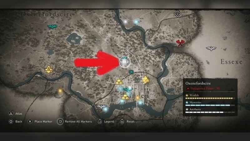 Assassin's Creed Valhalla карты сокровищ 11