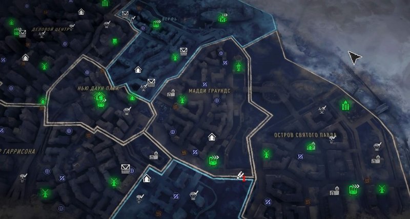 Карта ингибиторов в Dying Light 2 8