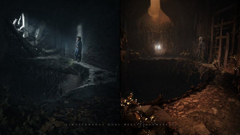 Скриншот двух миров The Medium 1