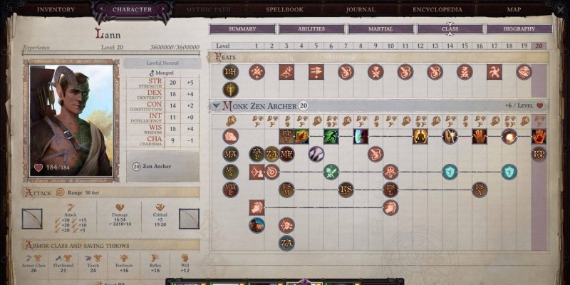 Pathfinder: Wrath of the Righteous билды ланна 1