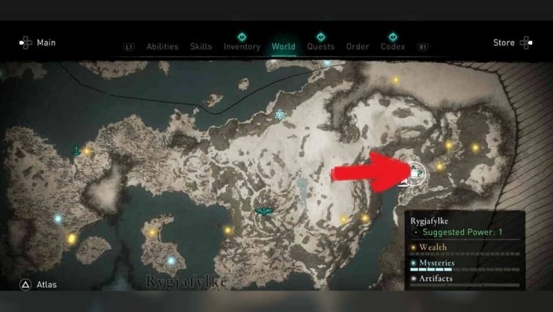 Assassin's Creed Valhalla карты сокровищ 1